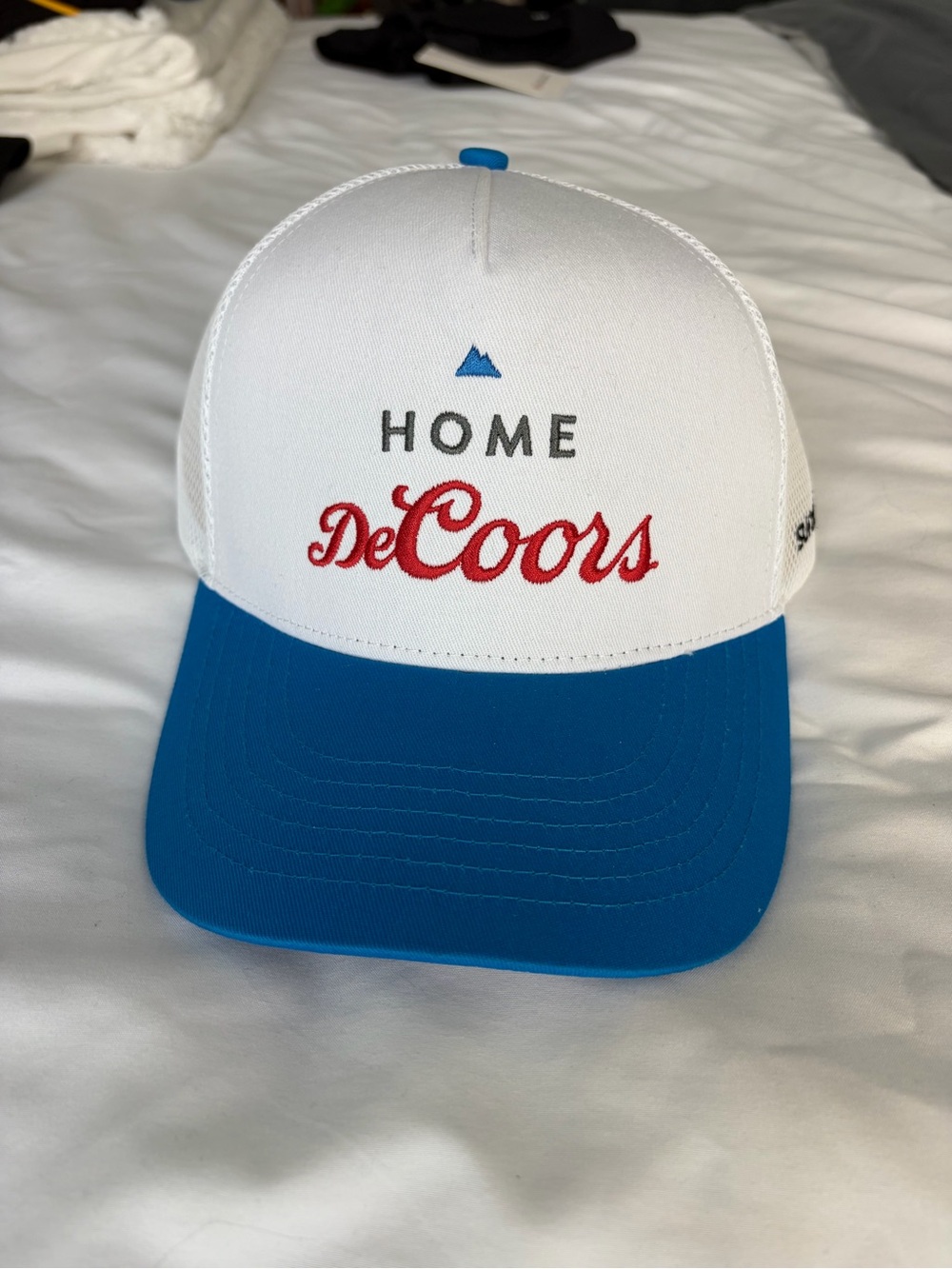 Coors Light White & Blue Trucker Hat